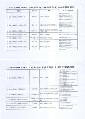 长春27家房地产开发企业被列入诚信黑名单，行业监管趋严